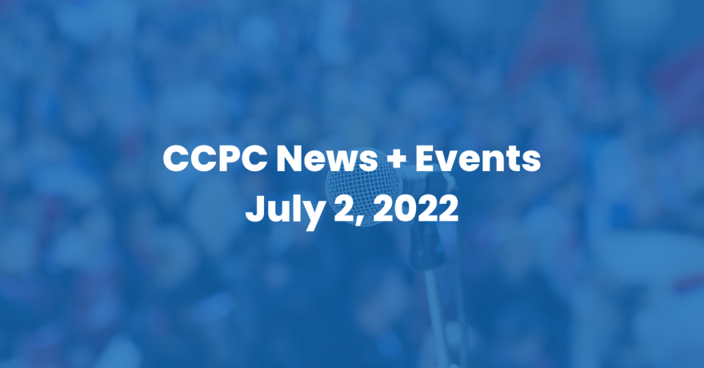 CCPC News and Events July 2 2022